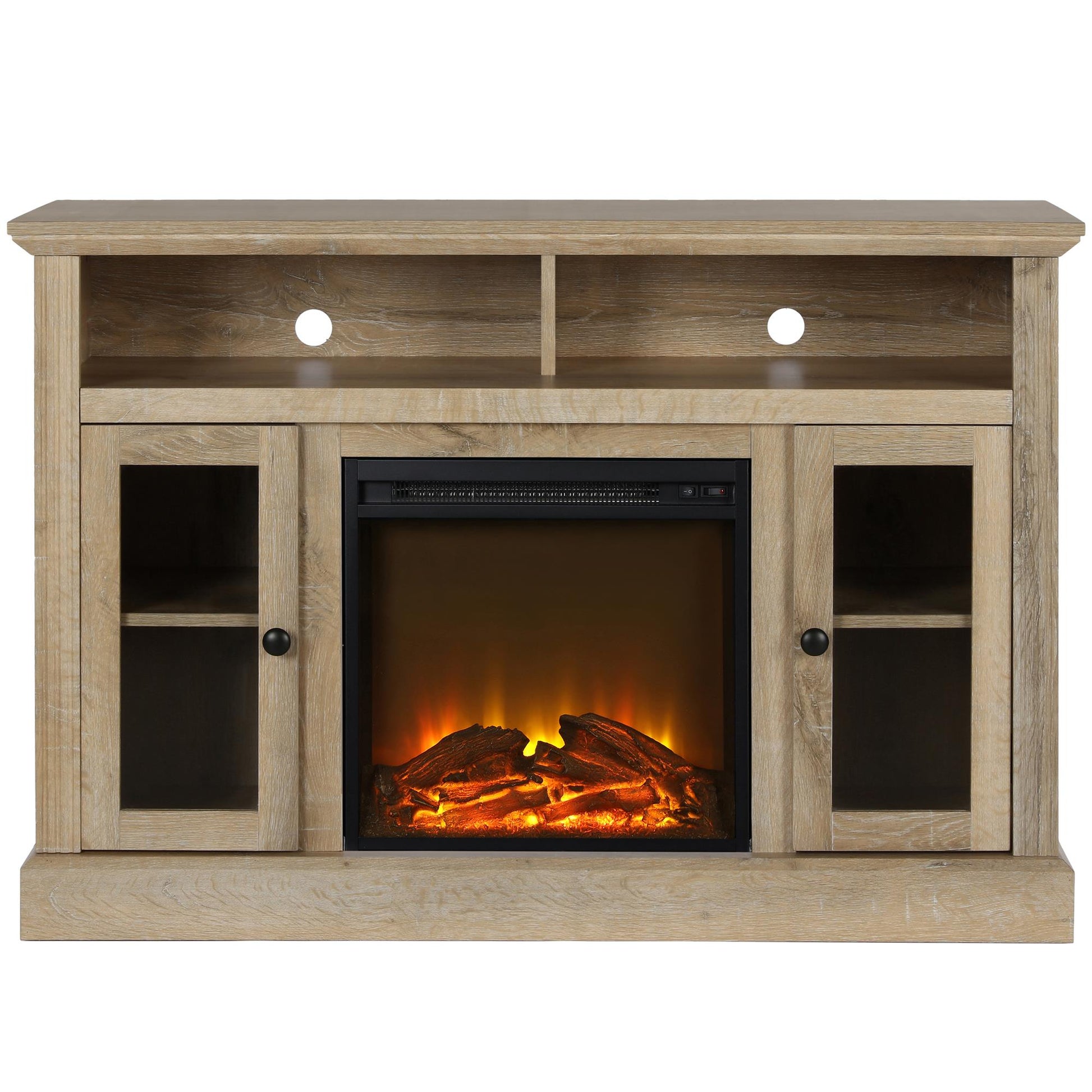 Chicago Electric Fireplace TV Console for TVs up to 50 Inch - Natural
