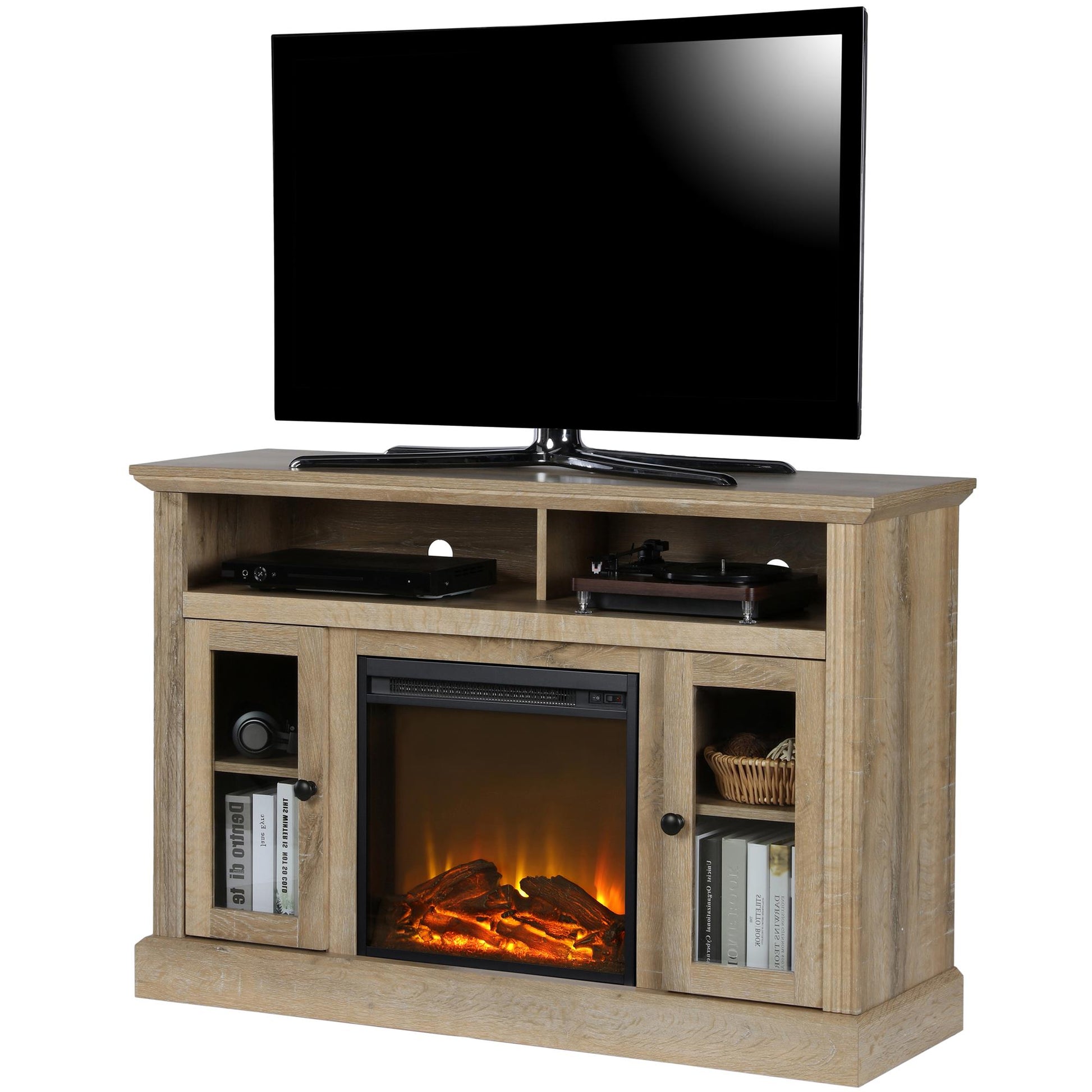 Chicago Electric Fireplace TV Console for TVs up to 50 Inch - Natural