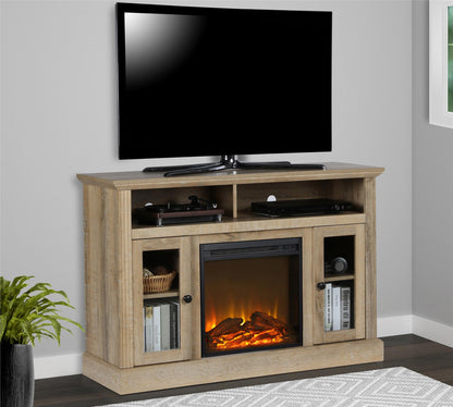 Chicago Electric Fireplace TV Console for TVs up to 50 Inch - Natural