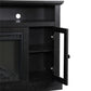 Chicago Electric Fireplace TV Console for TVs up to 50 Inch - Black Oak