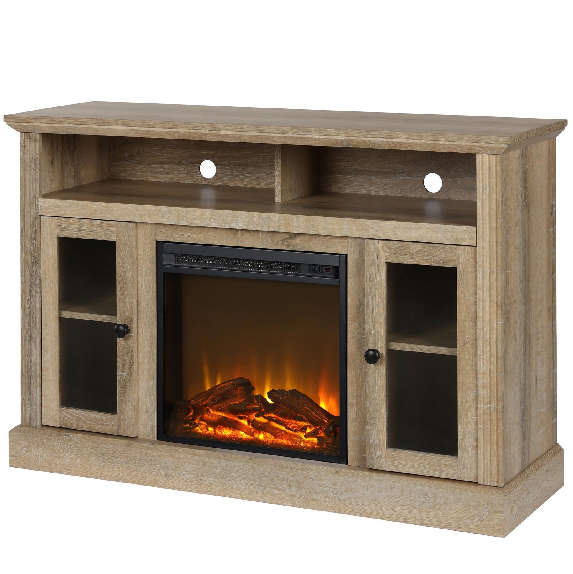 Chicago Electric Fireplace TV Console for TVs up to 50 Inch - Natural