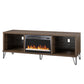 Concord 70" Fireplace TV Stand, Walnut - Walnut