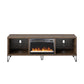 Concord 70" Fireplace TV Stand, Walnut - Walnut