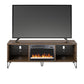 Concord 70" Fireplace TV Stand, Walnut - Walnut