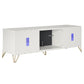 Finley 70" Fireplace TV Stand, White - White