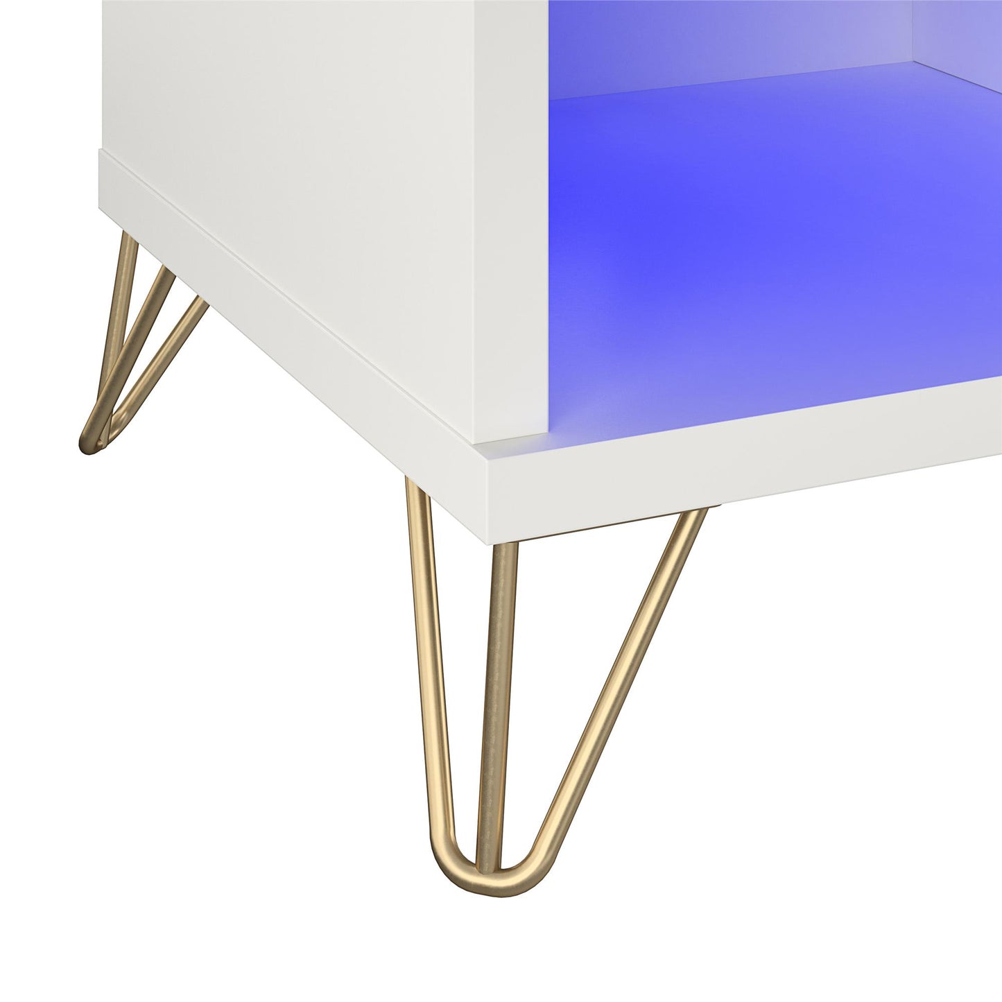 Finley 70" Fireplace TV Stand, White - White
