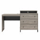 Kalissa Dresser / Desk Combo with Wireless Charger, Gray Oak with Black - Gray Oak
