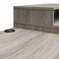 Kalissa Dresser / Desk Combo with Wireless Charger, Gray Oak with Black - Gray Oak