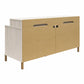 Kalissa Media Dresser for TVs up to 50", White Oak with Gold - White Oak