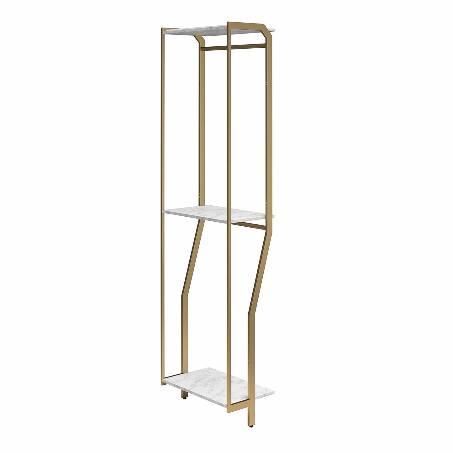 Gwyneth Closet - Hanging Rods - White marble
