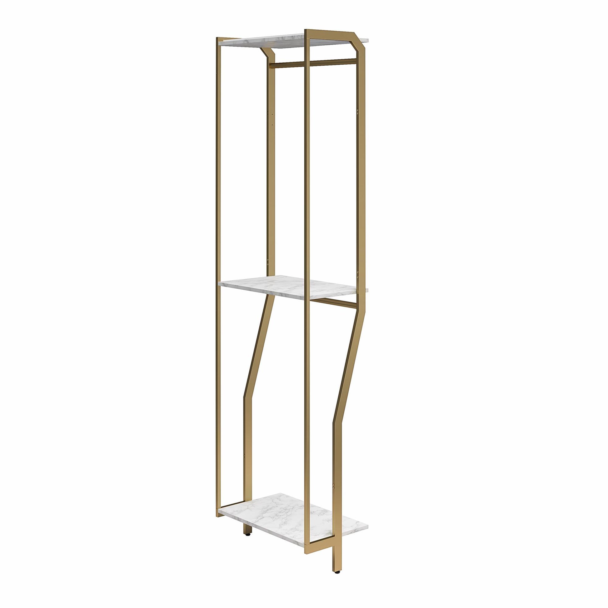 Gwyneth Closet - Hanging Rods - White marble