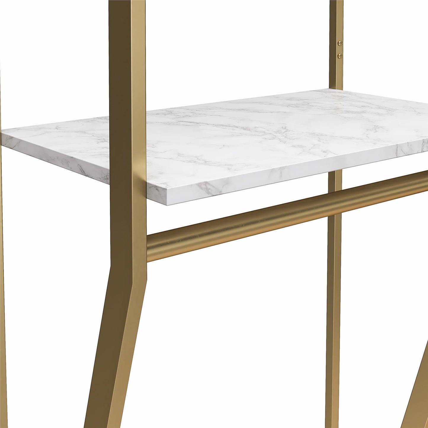 Gwyneth Closet - Hanging Rods - White marble