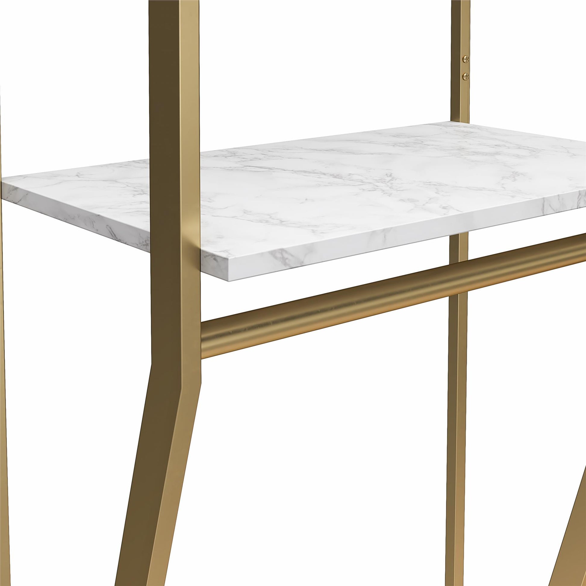 Gwyneth Closet - Hanging Rods - White marble