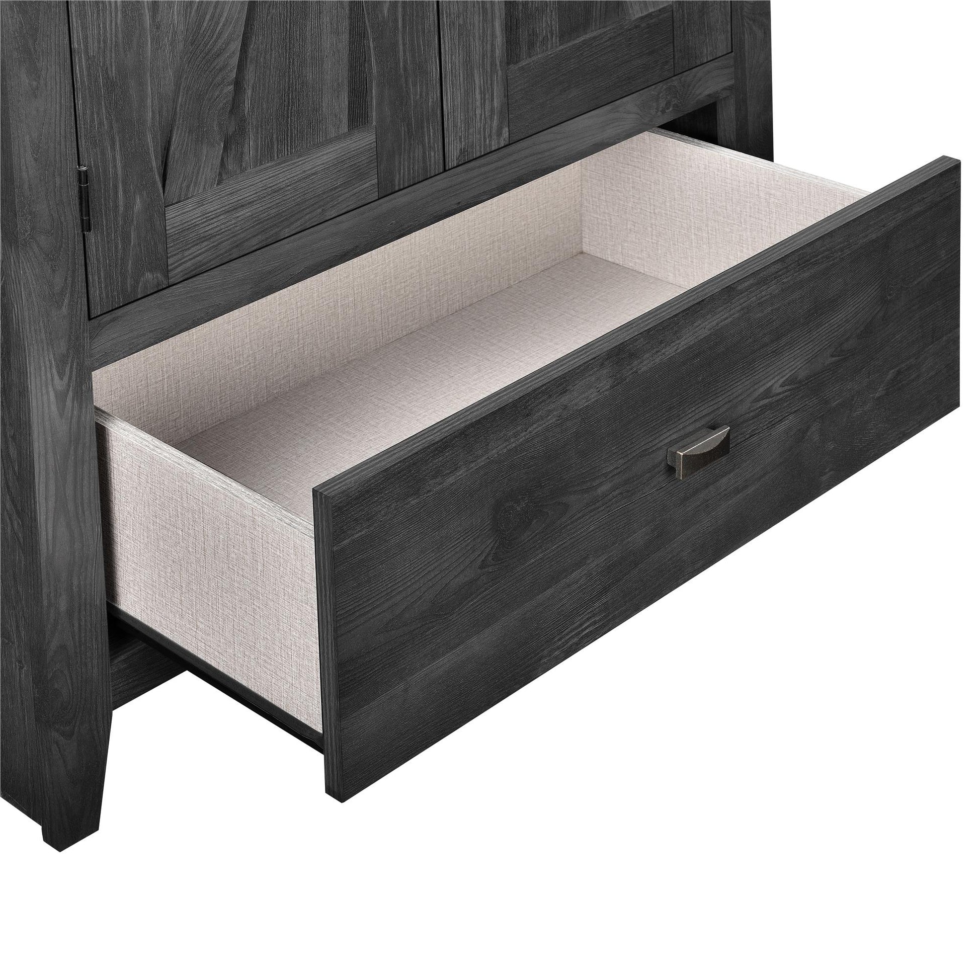 Farmington Rustic Farmhouse 30 Inch Wide Storage Cabinet - Rustic Gray