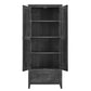 Farmington Rustic Farmhouse 30 Inch Wide Storage Cabinet - Rustic Gray