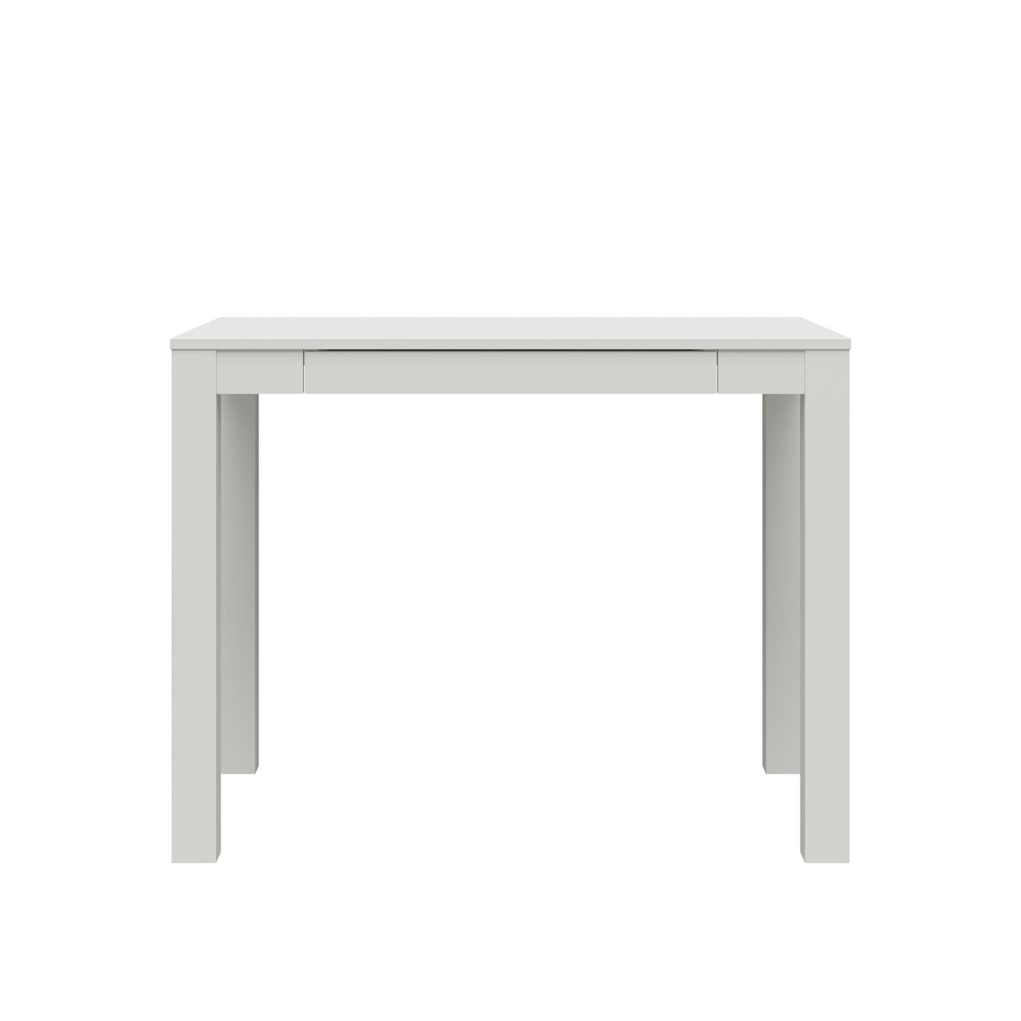 Parsons Minimalistic Desk with Drawer - White
