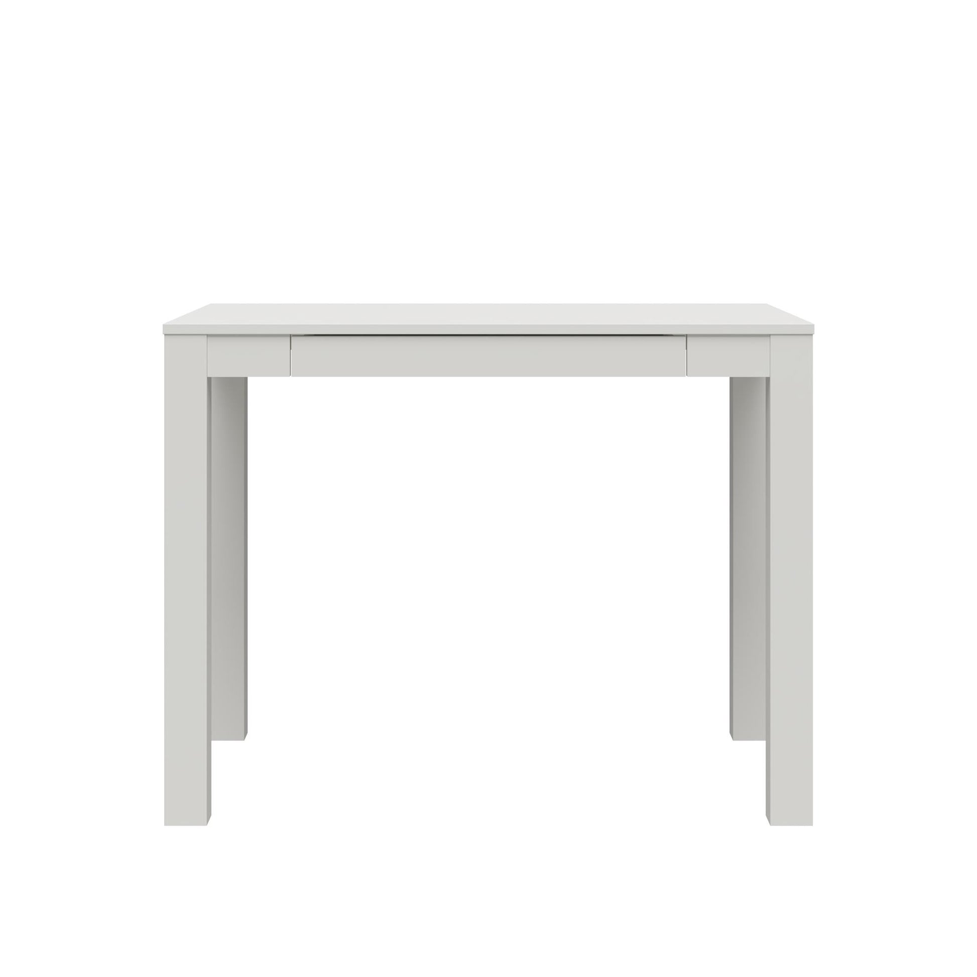 Parsons Minimalistic Desk with Drawer - White