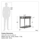Aurora Half-Moon Console Table - Gray