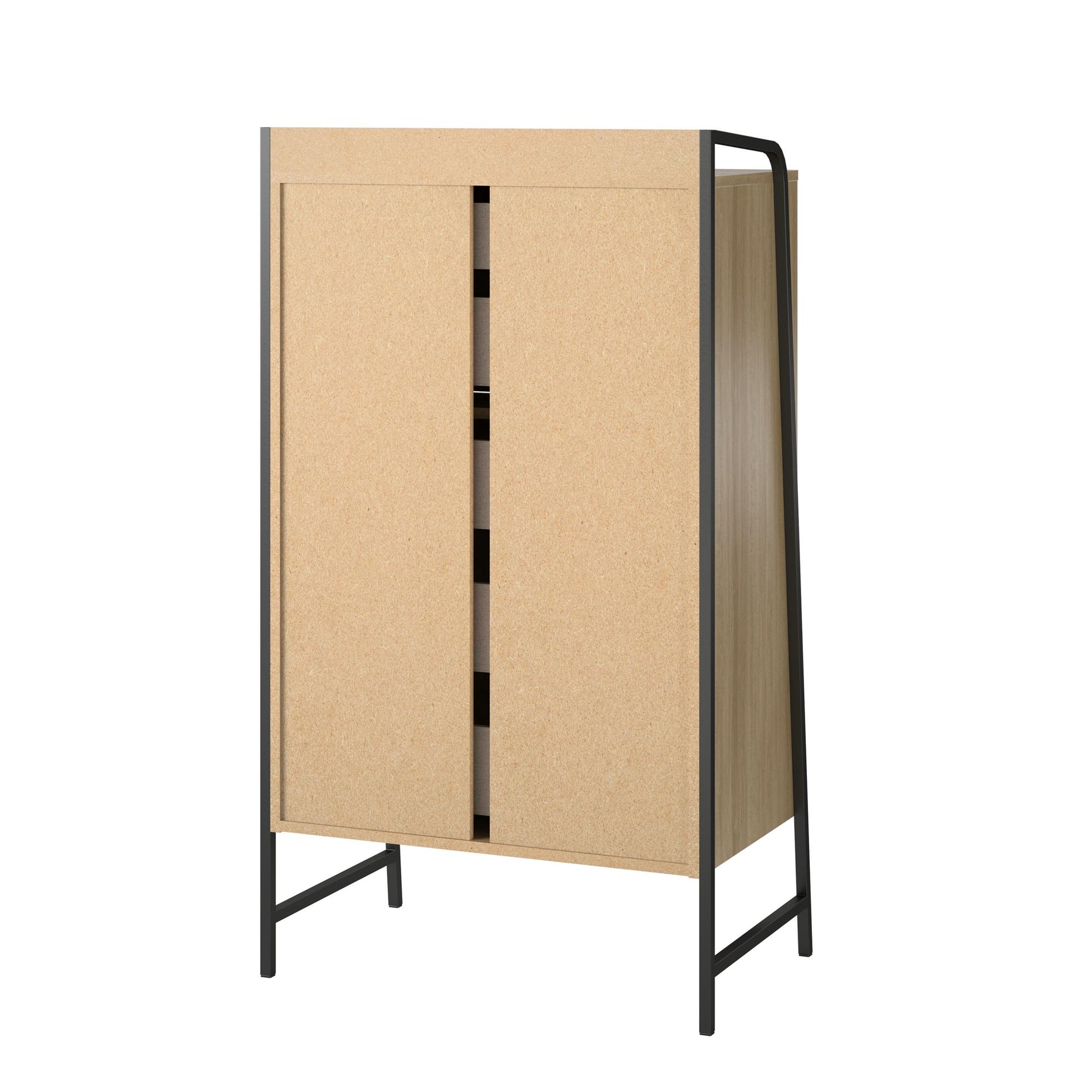 Bushwick Tall 5 Drawer Dresser - Natural
