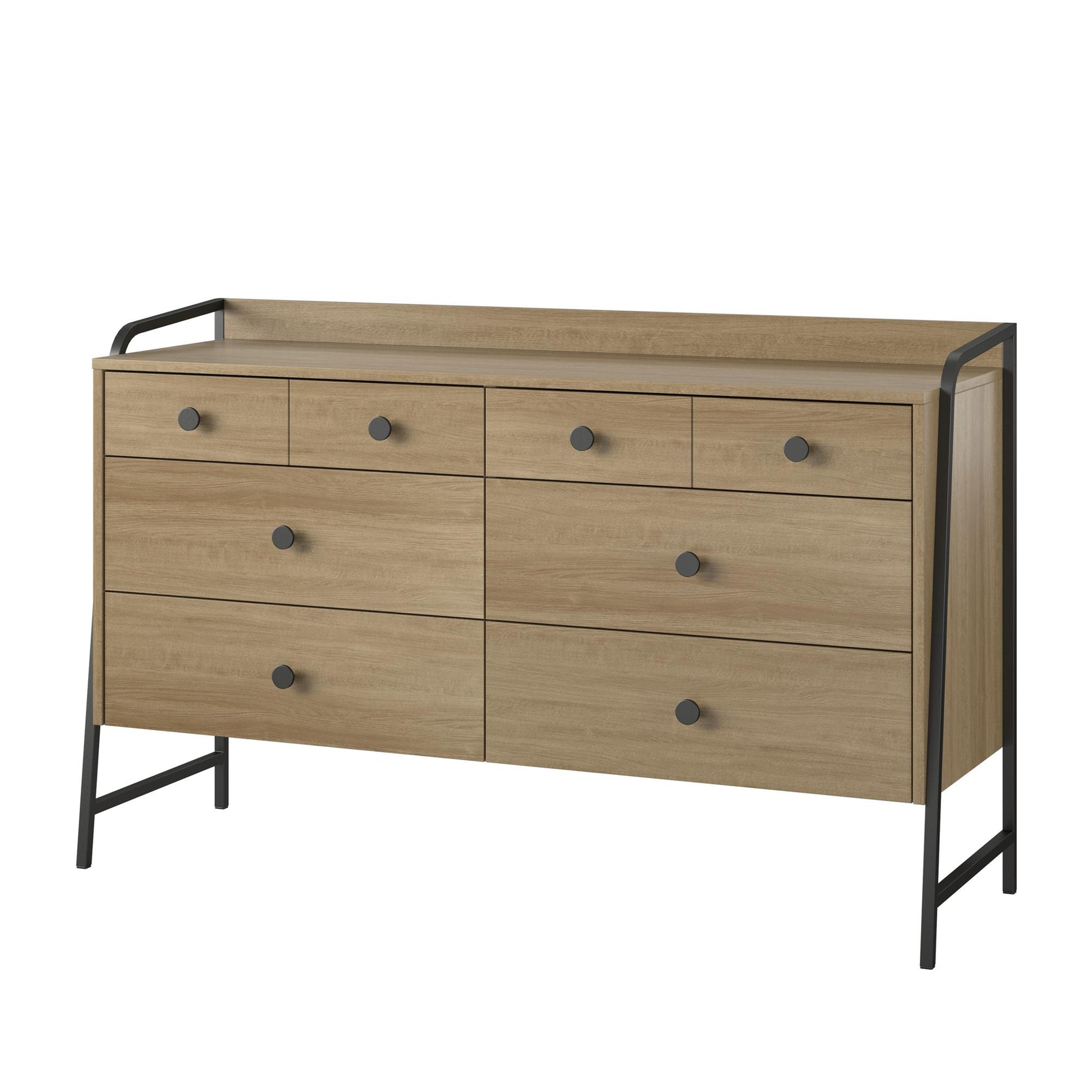 Bushwick Wide 6 Drawer Dresser - Natural