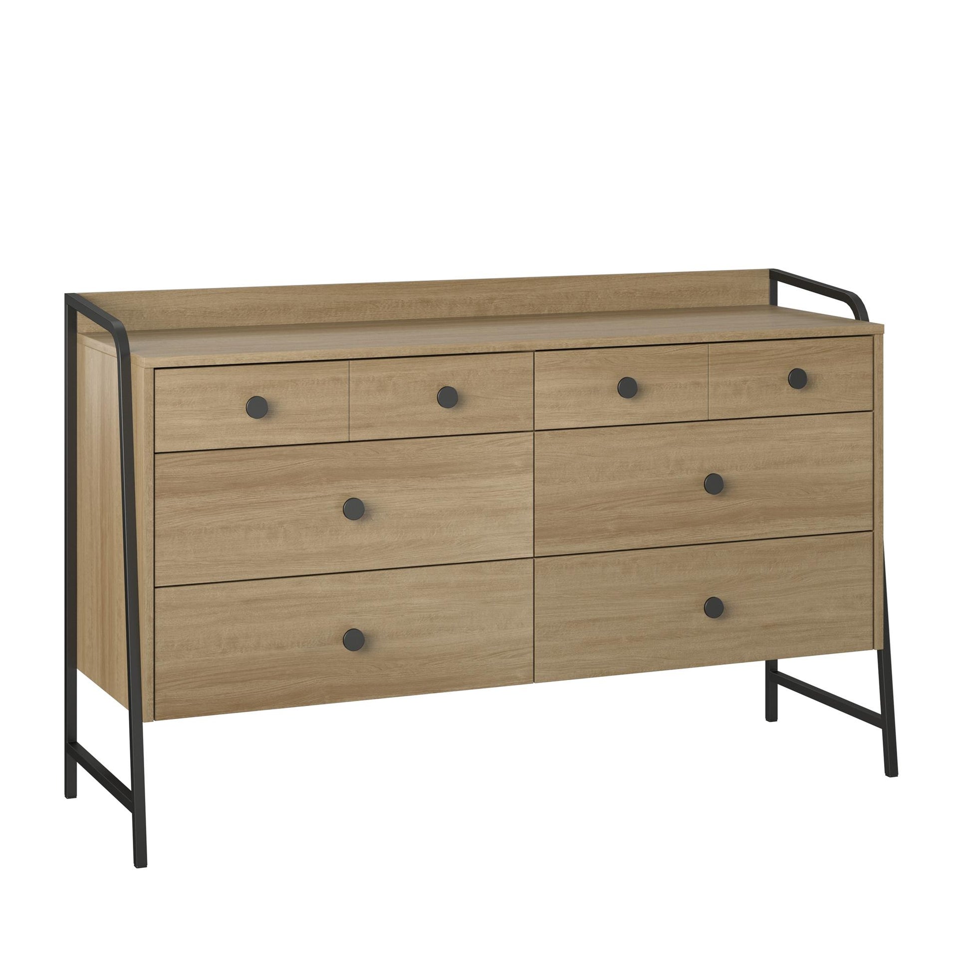 Bushwick Wide 6 Drawer Dresser - Natural