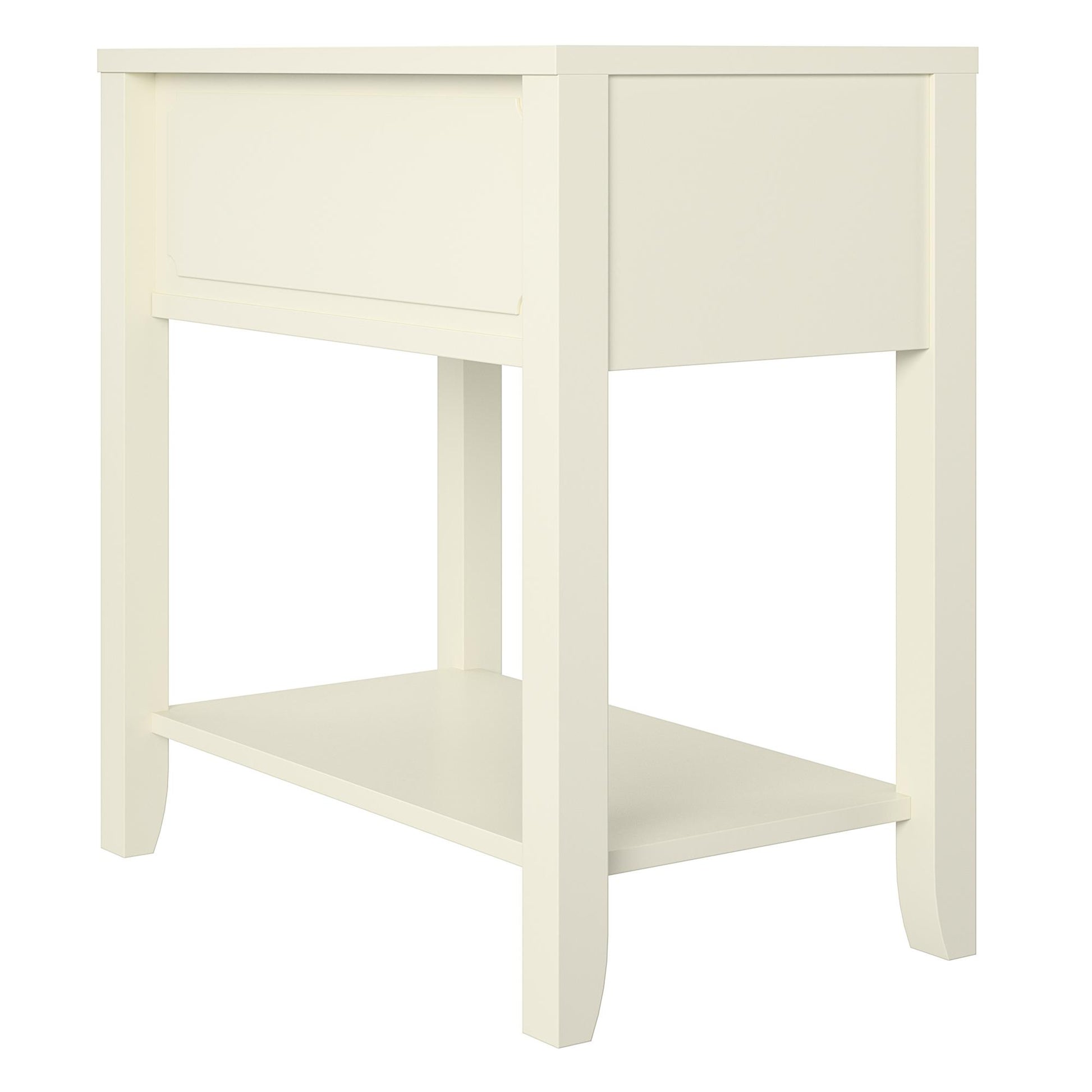 Her Majesty Narrow Side Table - White
