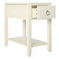 Her Majesty Narrow Side Table - White
