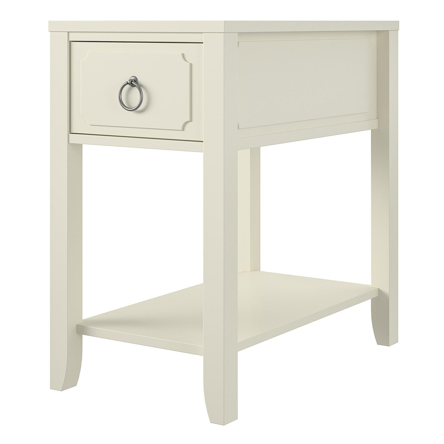 Her Majesty Narrow Side Table - White