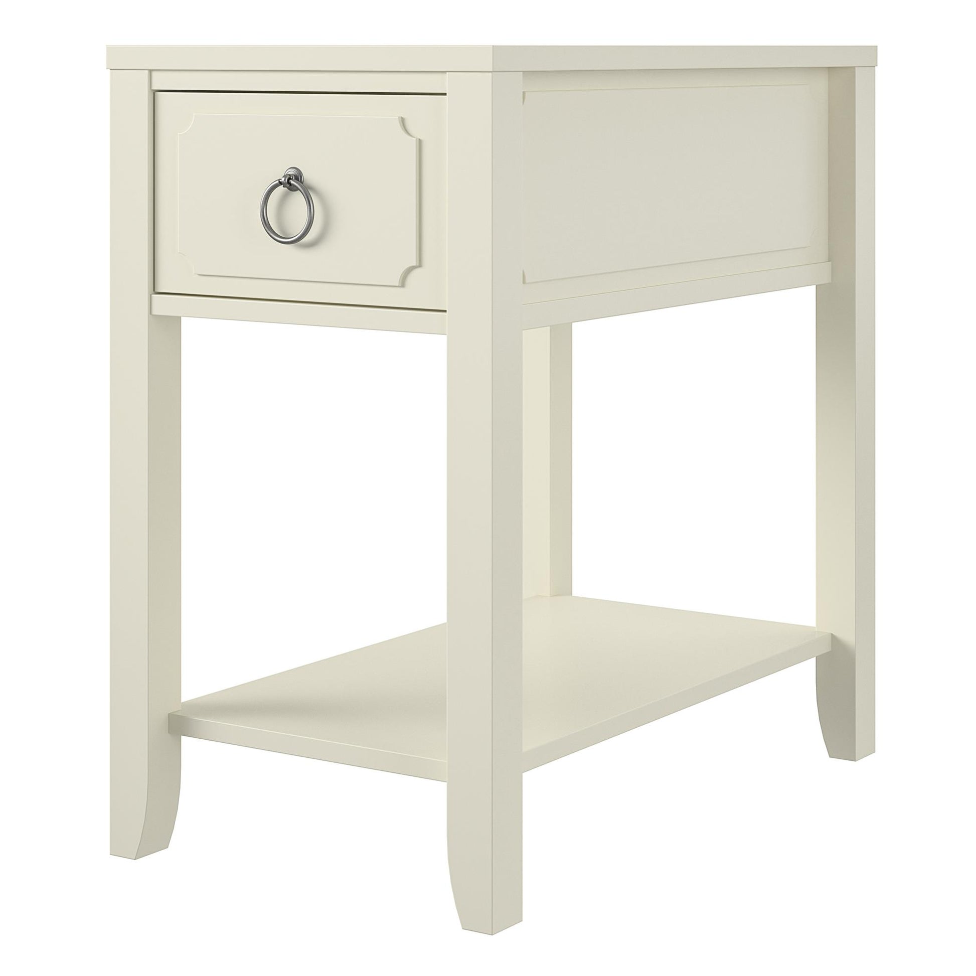 Her Majesty Narrow Side Table - White