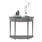 Aurora Half-Moon Console Table - Gray
