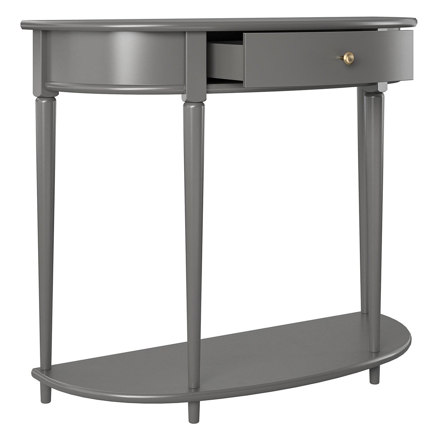 Aurora Half-Moon Console Table - Gray