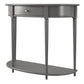 Aurora Half-Moon Console Table - Gray