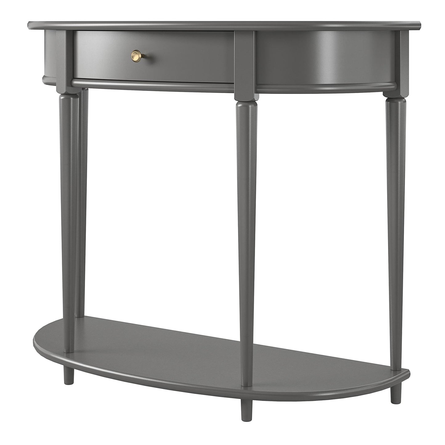 Aurora Half-Moon Console Table - Gray