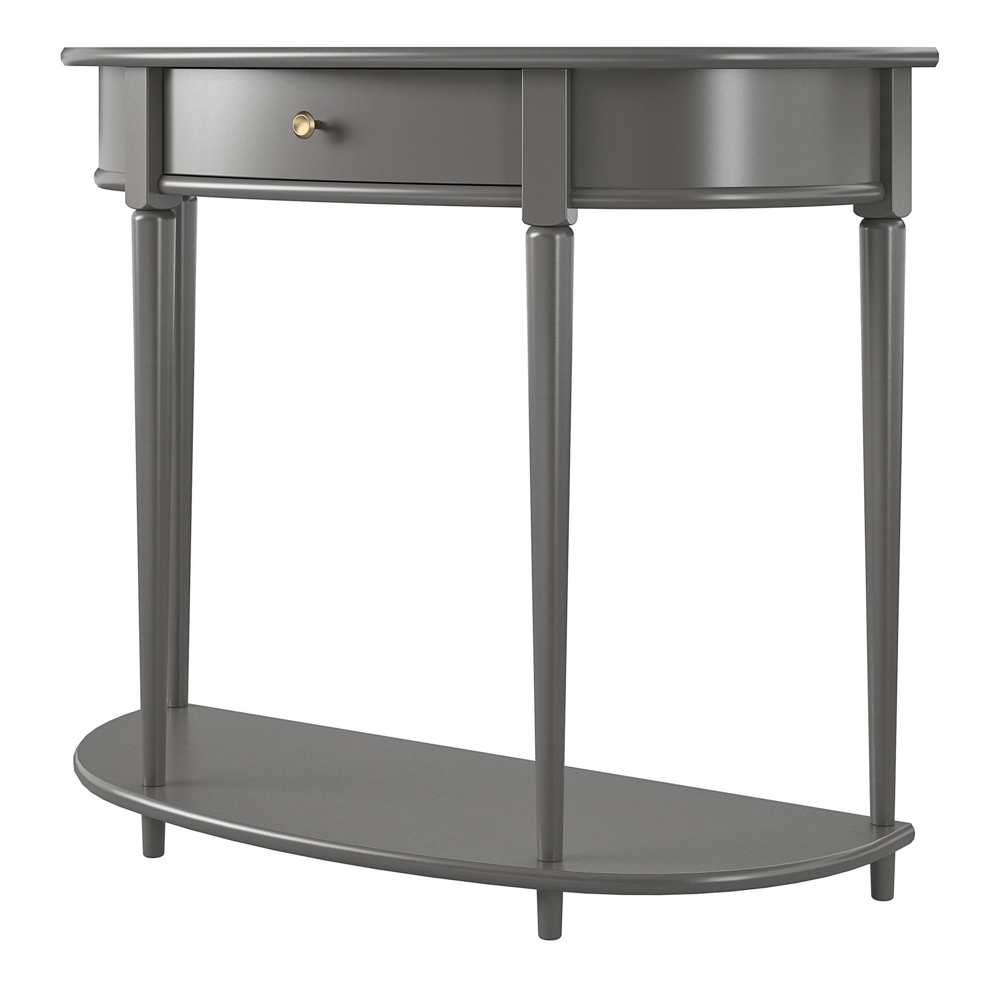 Aurora Half-Moon Console Table - Gray