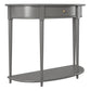 Aurora Half-Moon Console Table - Gray