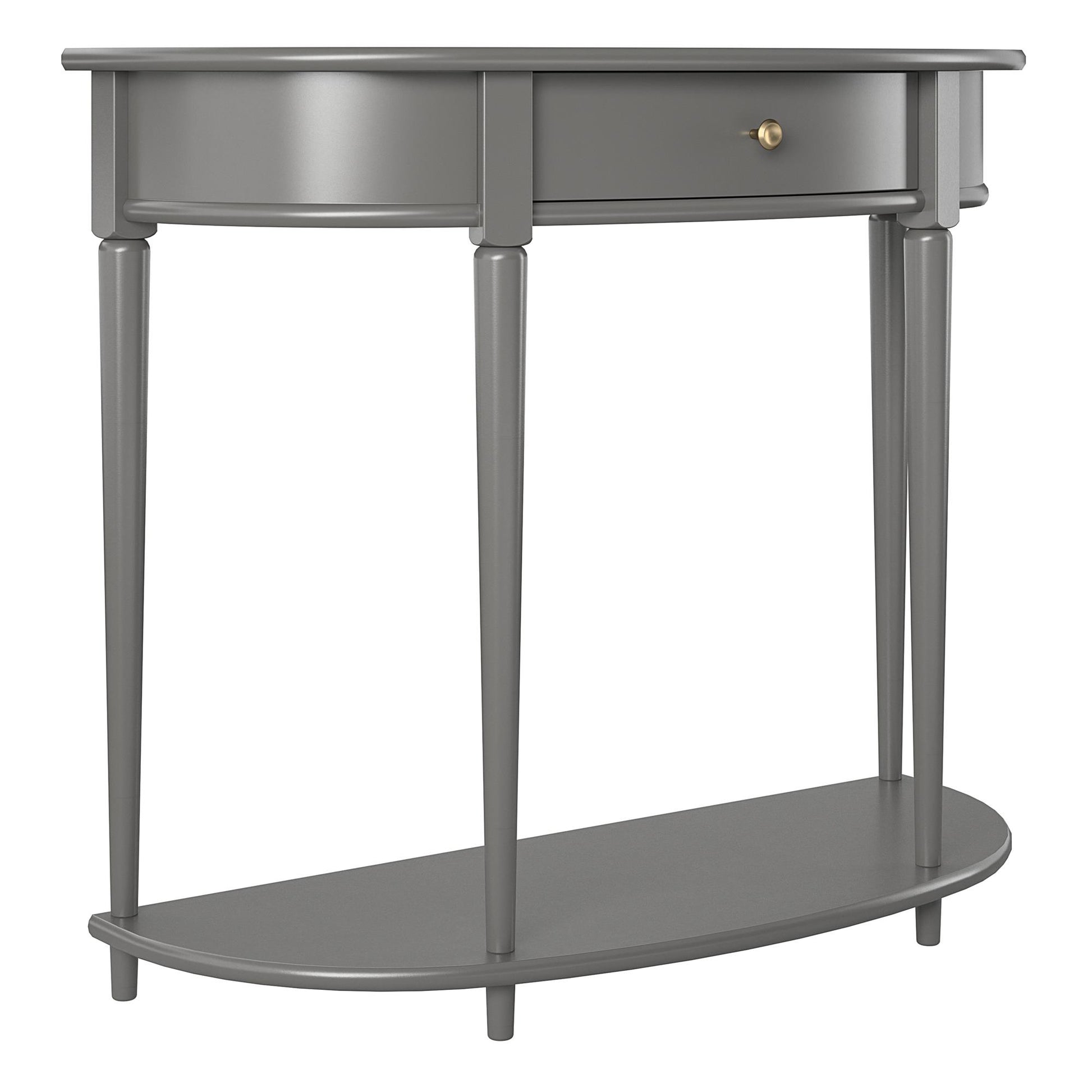 Aurora Half-Moon Console Table - Gray
