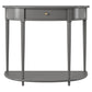 Aurora Half-Moon Console Table - Gray
