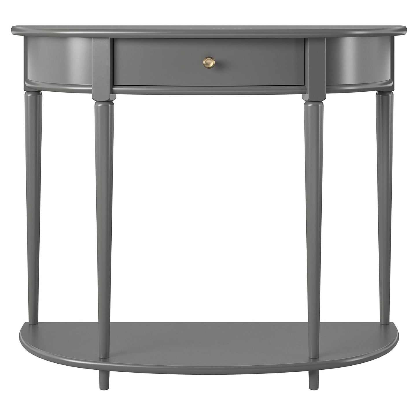 Aurora Half-Moon Console Table - Gray