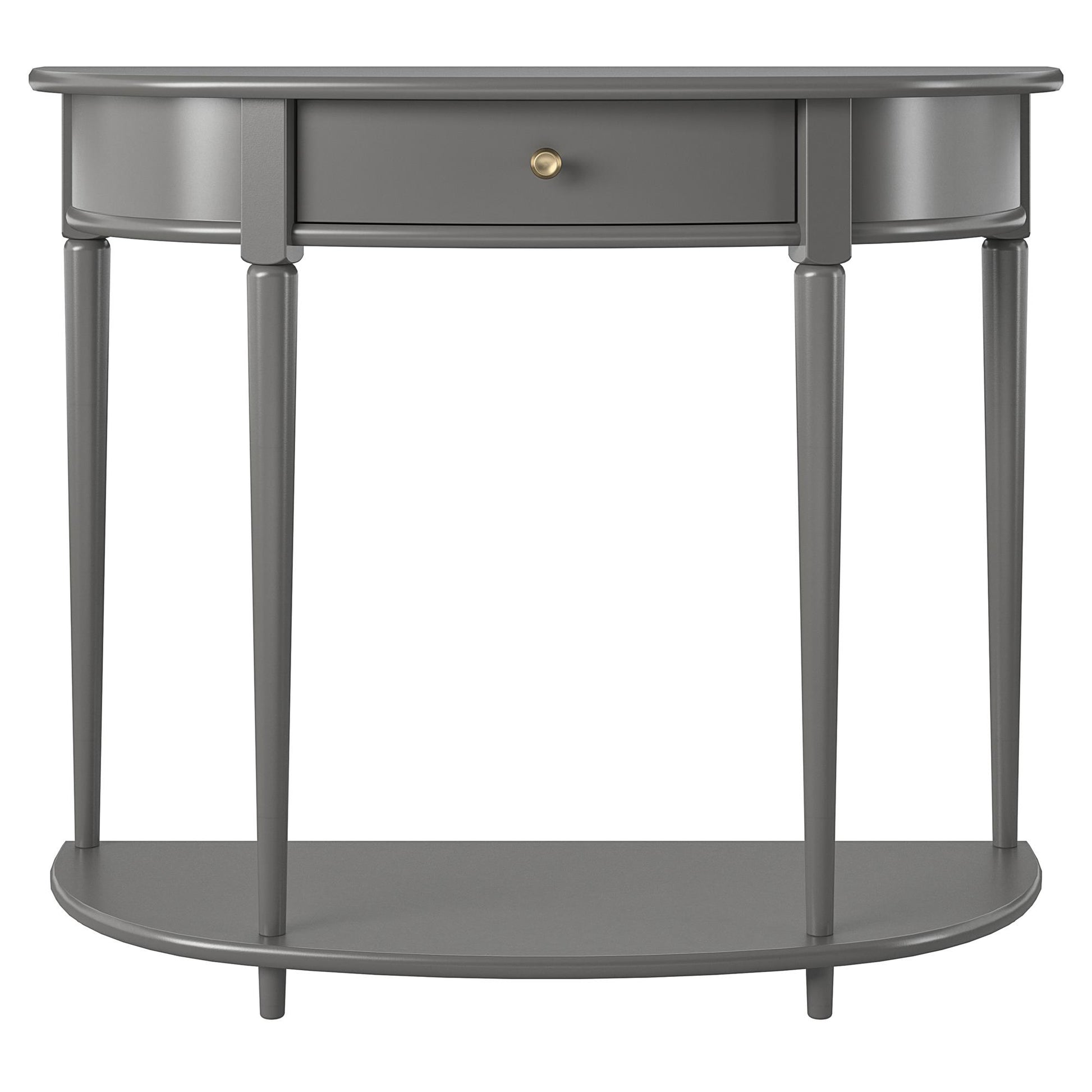 Aurora Half-Moon Console Table - Gray