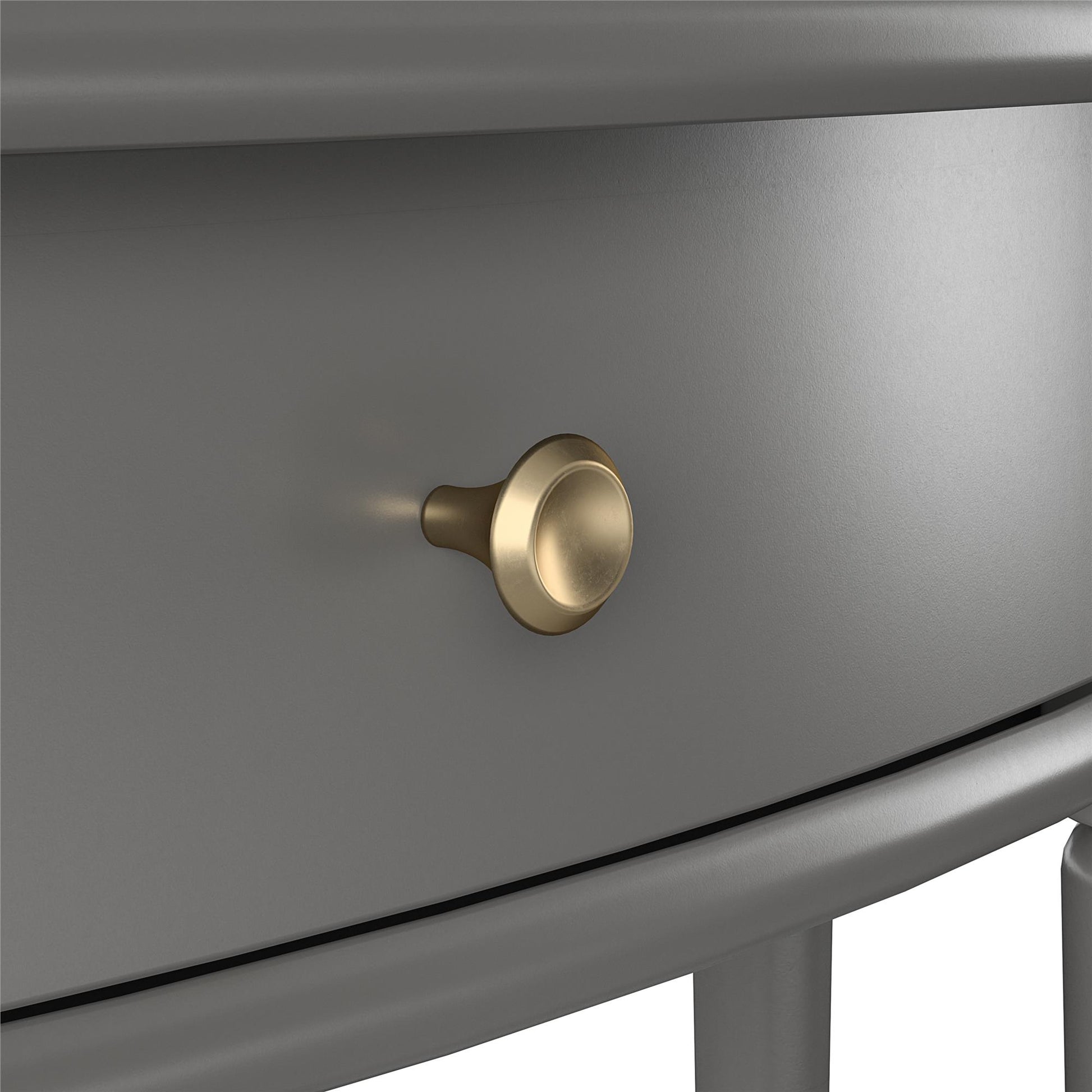 Aurora Half-Moon Console Table - Gray