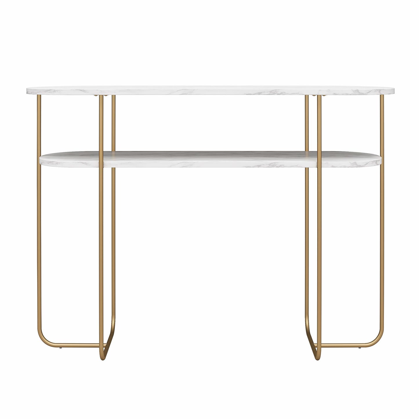 Athena Console Table - White marble
