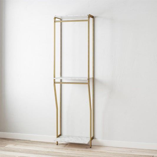 Gwyneth Closet - Hanging Rods - White marble
