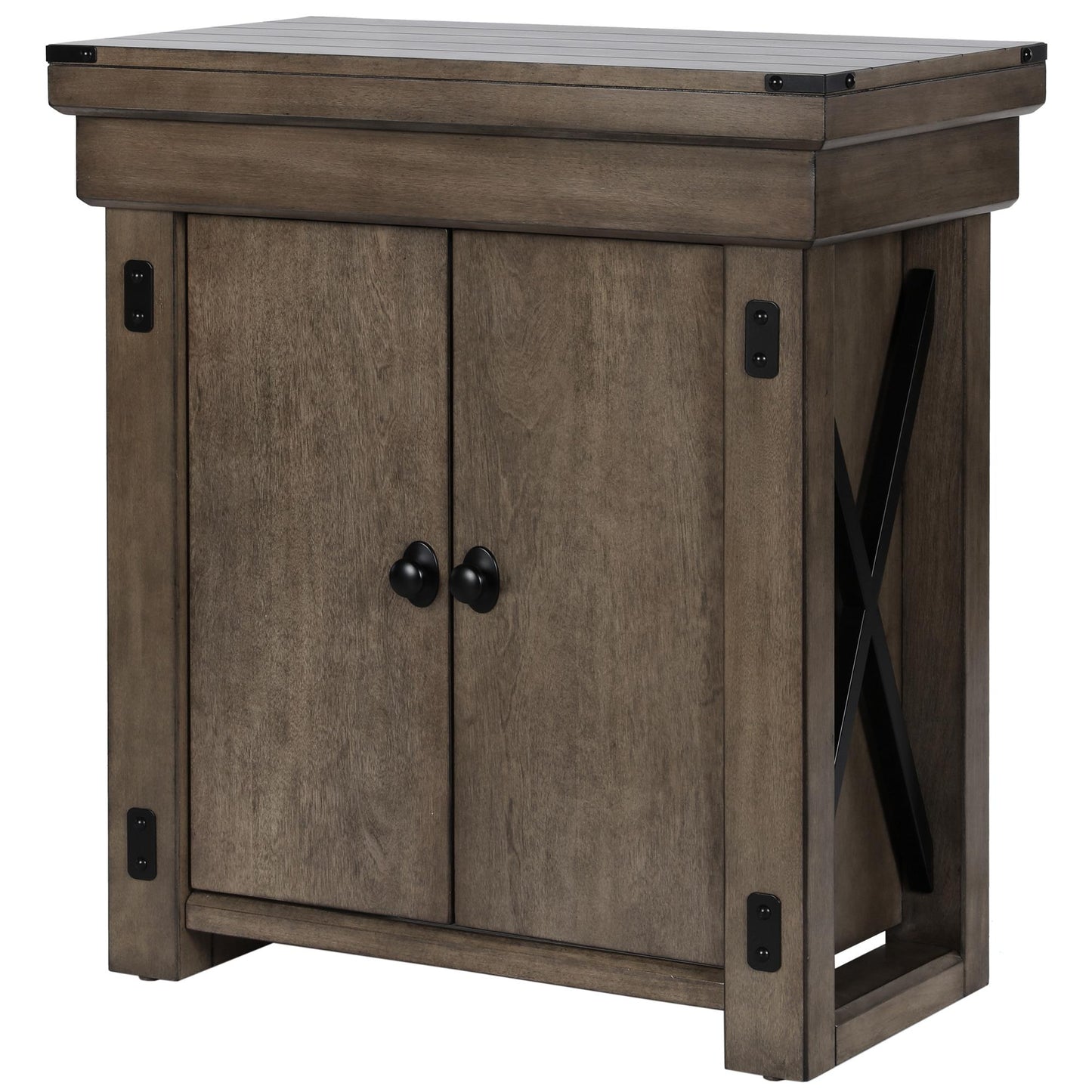 Wildwood 20 Gallon Aquarium Stand with 2 Doors and 2 Shelves - Rustic Gray