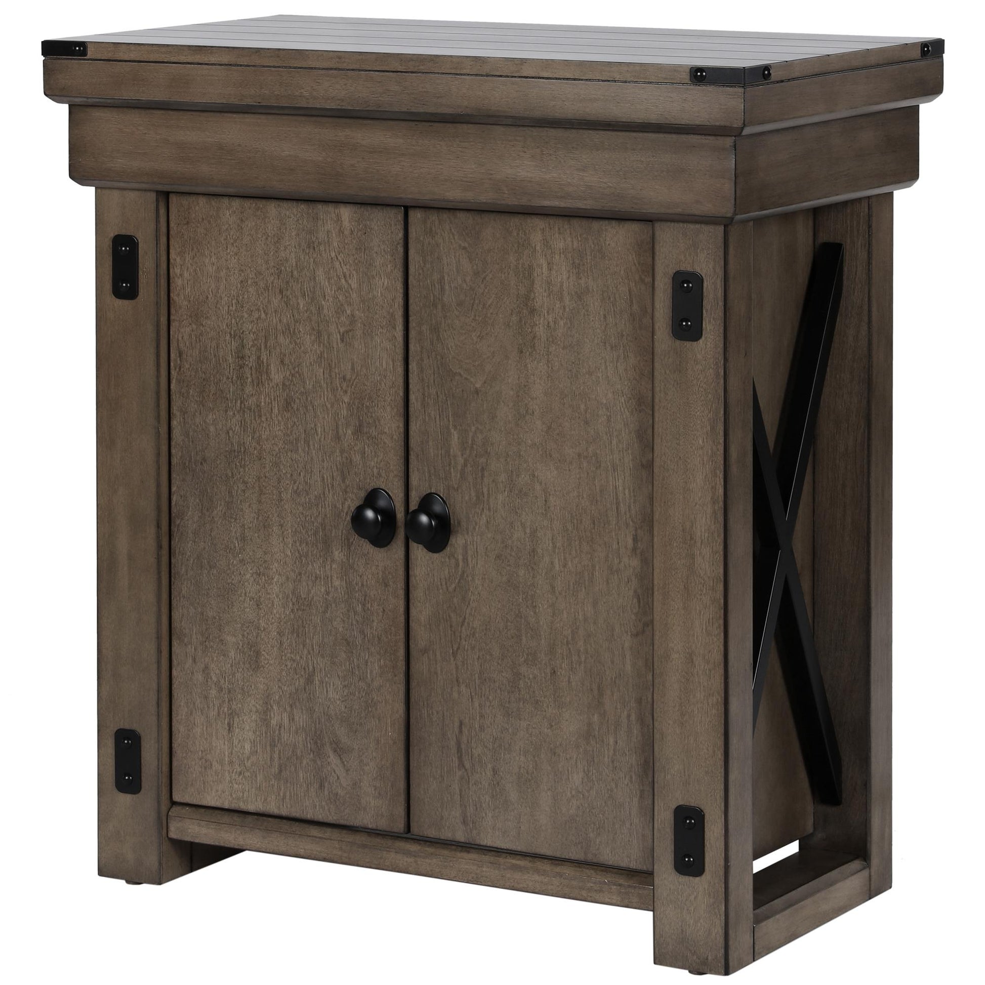 Wildwood 20 Gallon Aquarium Stand with 2 Doors and 2 Shelves - Rustic Gray