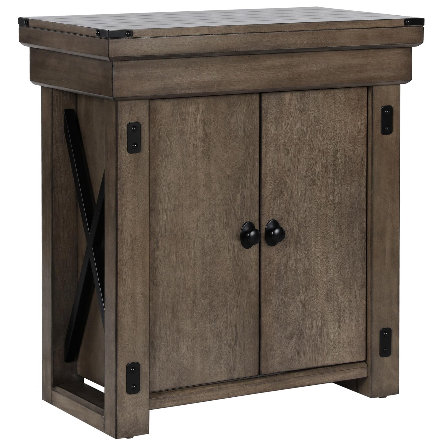 Wildwood 20 Gallon Aquarium Stand with 2 Doors and 2 Shelves - Rustic Gray