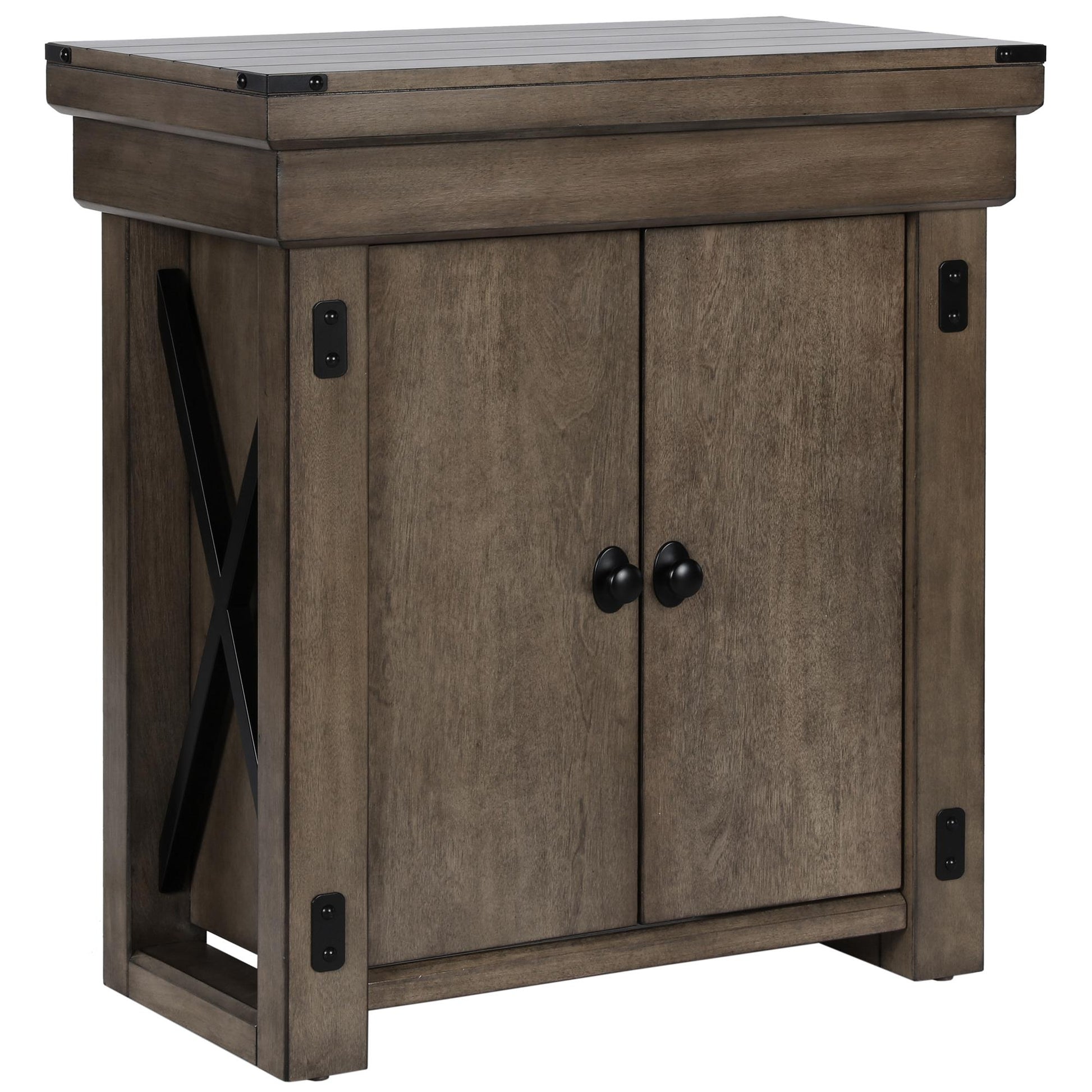 Wildwood 20 Gallon Aquarium Stand with 2 Doors and 2 Shelves - Rustic Gray