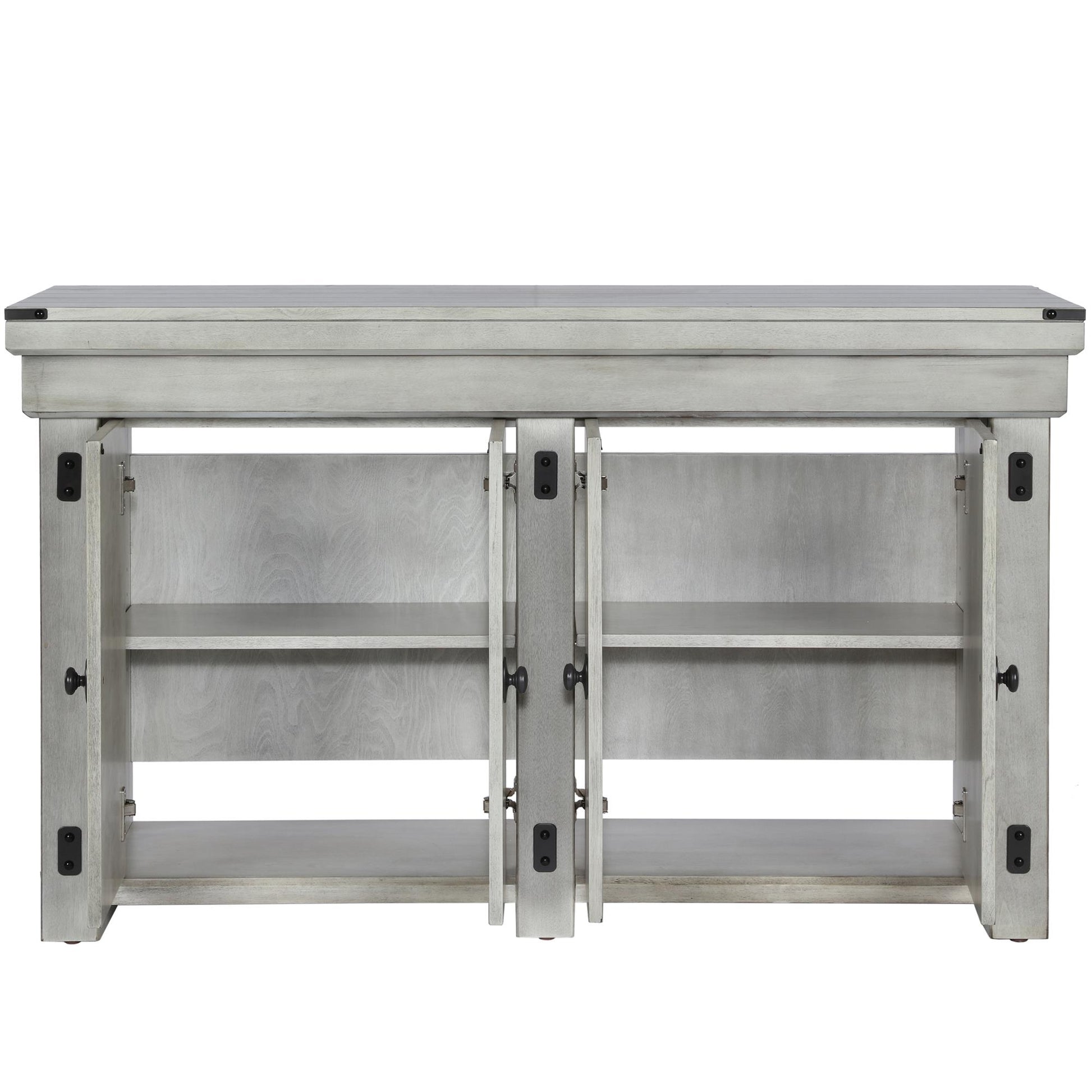 Wildwood 55 Gallon Aquarium Stand with 4 Doors and 4 Shelves - Rustic White