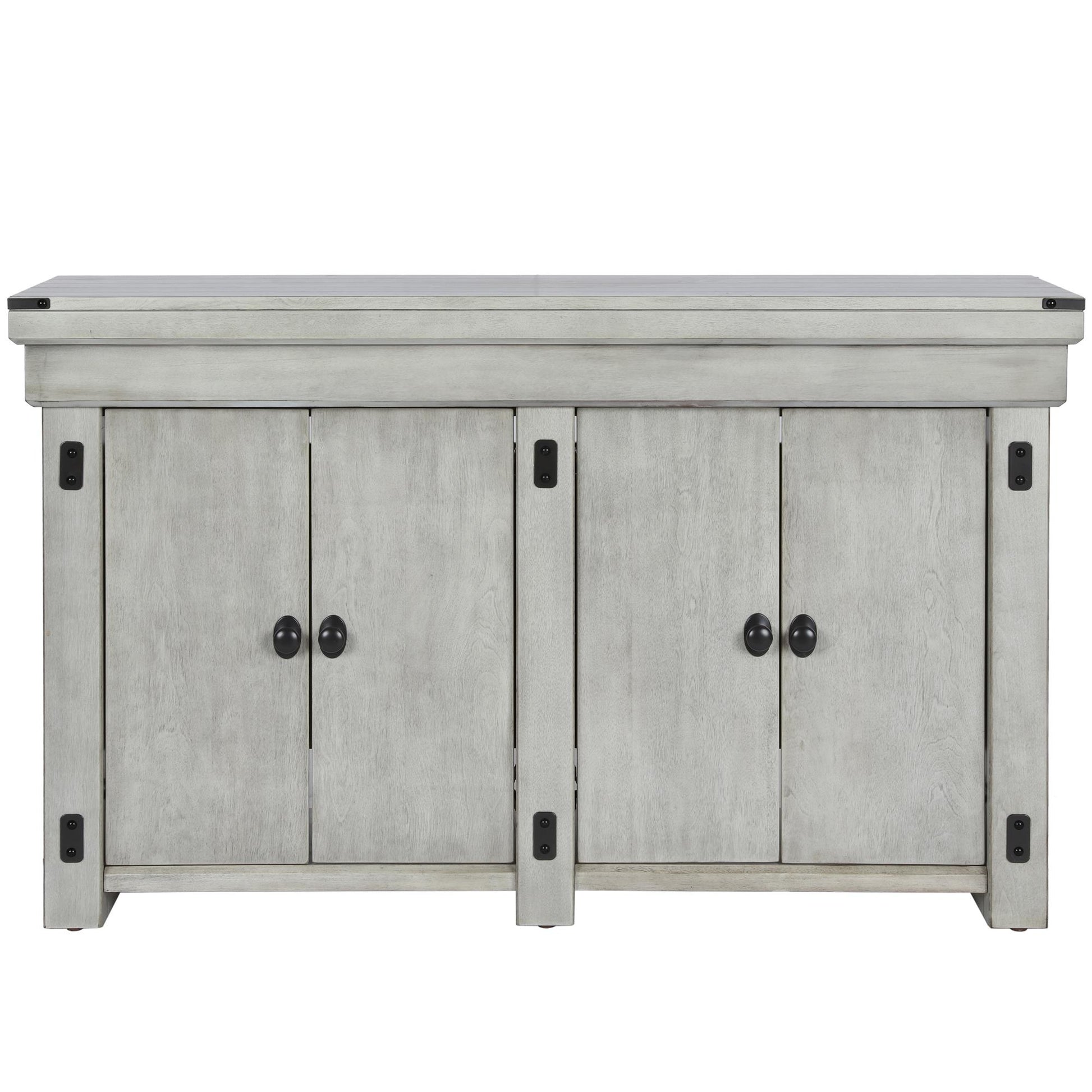 Wildwood 55 Gallon Aquarium Stand with 4 Doors and 4 Shelves - Rustic White
