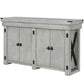 Wildwood 55 Gallon Aquarium Stand with 4 Doors and 4 Shelves - Rustic White
