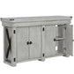 Wildwood 55 Gallon Aquarium Stand with 4 Doors and 4 Shelves - Rustic White